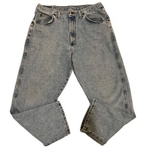 Wrangler Men's Denim Jeans Light Wash Size 34 Straight Leg